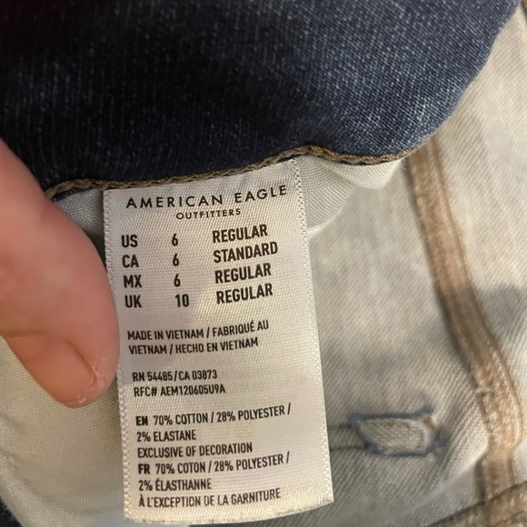 AE Super Stretch Hi-Rise Jeggings- Size 6 - Picture 3 of 5